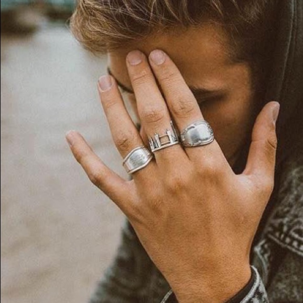 Silver Tristen Ikaika London Drip ring